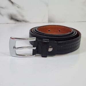 Genuine Leather Belt Men's Black Leather Belt